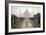 Reflection of a Mausoleum in Water, Taj Mahal, Agra, Uttar Pradesh, India-null-Framed Photographic Print