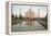 Reflection of a Mausoleum in Water, Taj Mahal, Agra, Uttar Pradesh, India-null-Framed Stretched Canvas