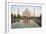 Reflection of a Mausoleum in Water, Taj Mahal, Agra, Uttar Pradesh, India-null-Framed Photographic Print