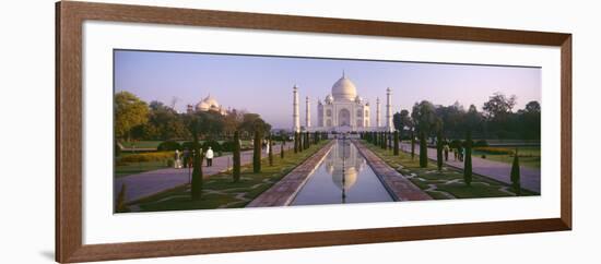 Reflection of a Mausoleum on Water, Taj Mahal, Agra, Uttar Pradesh, India-null-Framed Photographic Print