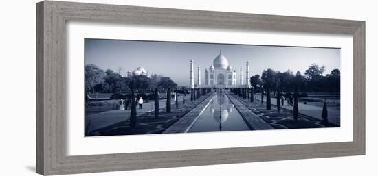 Reflection of a Mausoleum on Water, Taj Mahal, Agra, Uttar Pradesh, India-null-Framed Photographic Print