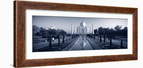 Reflection of a Mausoleum on Water, Taj Mahal, Agra, Uttar Pradesh, India-null-Framed Photographic Print