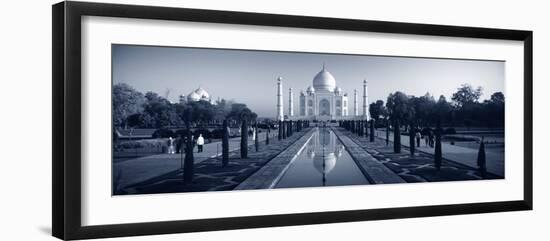 Reflection of a Mausoleum on Water, Taj Mahal, Agra, Uttar Pradesh, India-null-Framed Photographic Print