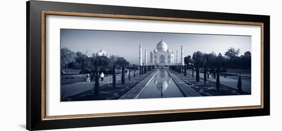 Reflection of a Mausoleum on Water, Taj Mahal, Agra, Uttar Pradesh, India-null-Framed Photographic Print