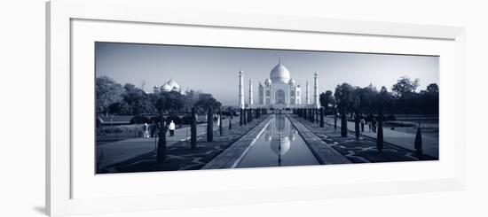 Reflection of a Mausoleum on Water, Taj Mahal, Agra, Uttar Pradesh, India-null-Framed Photographic Print