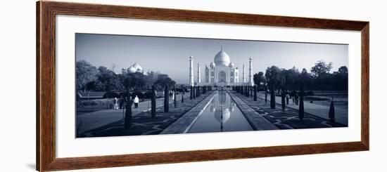 Reflection of a Mausoleum on Water, Taj Mahal, Agra, Uttar Pradesh, India-null-Framed Photographic Print