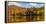 Reflection of autumn trees in a pond, Sally's Pond, West Bolton, Quebec, Canada-null-Framed Premier Image Canvas