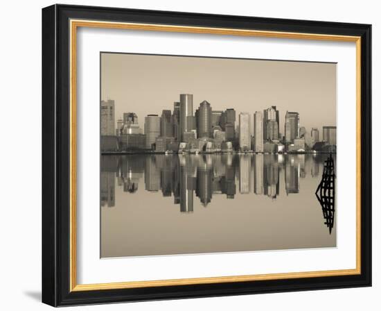 Reflection of Buildings in Water, Boston, Massachusetts, USA-null-Framed Photographic Print