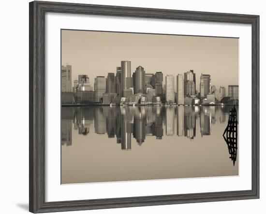 Reflection of Buildings in Water, Boston, Massachusetts, USA-null-Framed Photographic Print