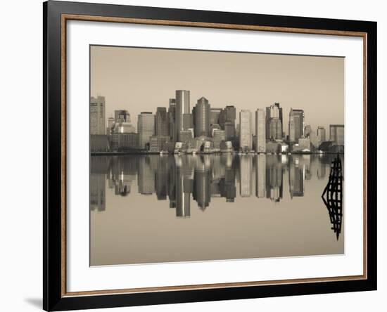 Reflection of Buildings in Water, Boston, Massachusetts, USA-null-Framed Photographic Print