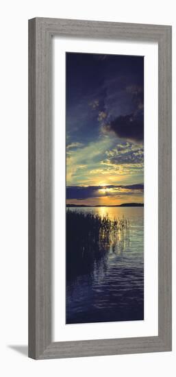 Reflection of Clouds in a Lake, Lake Saimaa, Joutseno, Finland-null-Framed Photographic Print