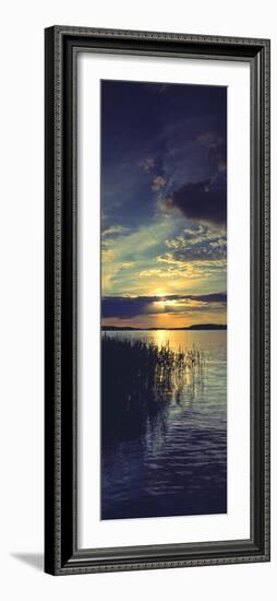 Reflection of Clouds in a Lake, Lake Saimaa, Joutseno, Finland-null-Framed Photographic Print