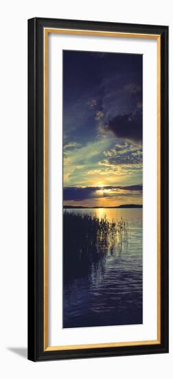 Reflection of Clouds in a Lake, Lake Saimaa, Joutseno, Finland-null-Framed Photographic Print