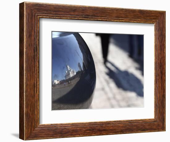 Reflection of Lutheran Cathedral, Senate Square, Helsinki, Finland, Scandinavia, Europe-Dallas & John Heaton-Framed Photographic Print