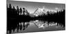 Reflection of Mountains in a Lake, Mt Shuksan, Picture Lake, North Cascades National Park-null-Mounted Photographic Print