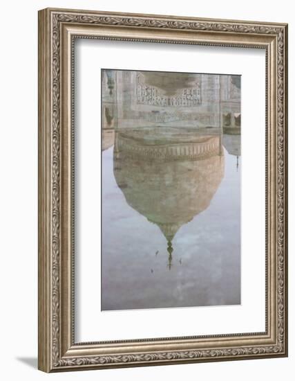 Reflection of the Dome of the Taj Mahal, Agra, Uttar Pradesh, India, Asia-Martin Child-Framed Photographic Print