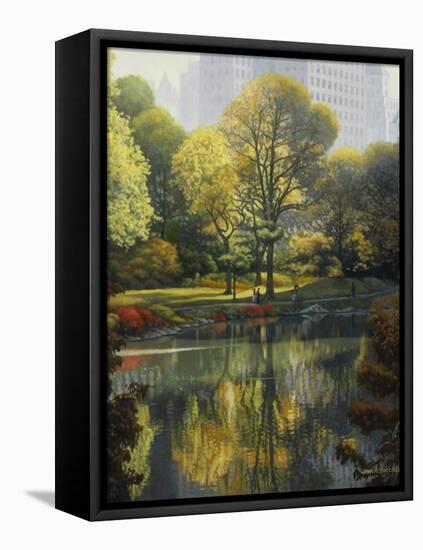 Reflection of the Park-John Zaccheo-Framed Premier Image Canvas