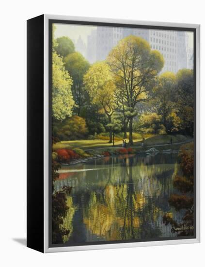 Reflection of the Park-John Zaccheo-Framed Premier Image Canvas