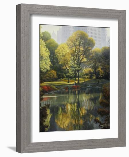 Reflection of the Park-John Zaccheo-Framed Giclee Print