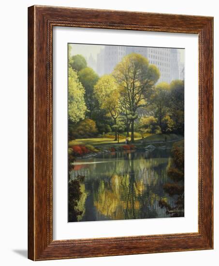 Reflection of the Park-John Zaccheo-Framed Giclee Print