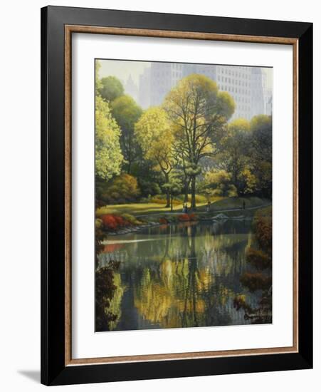 Reflection of the Park-John Zaccheo-Framed Giclee Print