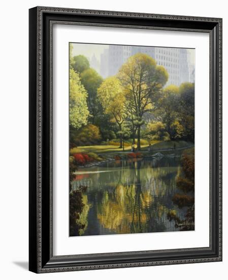 Reflection of the Park-John Zaccheo-Framed Giclee Print