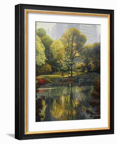 Reflection of the Park-John Zaccheo-Framed Giclee Print