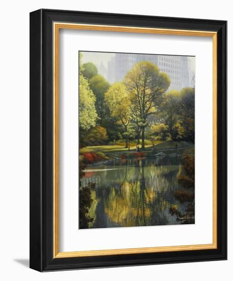 Reflection of the Park-John Zaccheo-Framed Giclee Print