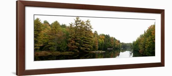 Reflection of Trees in the Musquash River, Muskoka, Ontario, Canada-null-Framed Photographic Print