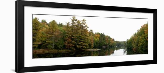 Reflection of Trees in the Musquash River, Muskoka, Ontario, Canada-null-Framed Photographic Print