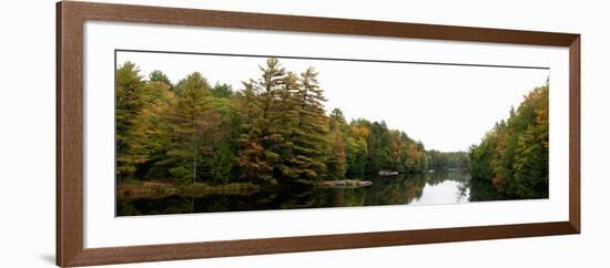 Reflection of Trees in the Musquash River, Muskoka, Ontario, Canada-null-Framed Photographic Print