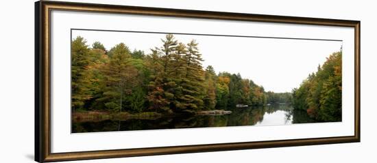 Reflection of Trees in the Musquash River, Muskoka, Ontario, Canada-null-Framed Photographic Print