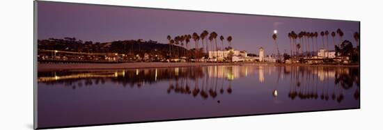 Reflection of Trees in Water, Santa Barbara, California, USA-null-Mounted Photographic Print