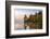 Reflection of trees on water, Seventh Lake, Adirondack Mountains State Park, New York State, USA-null-Framed Photographic Print