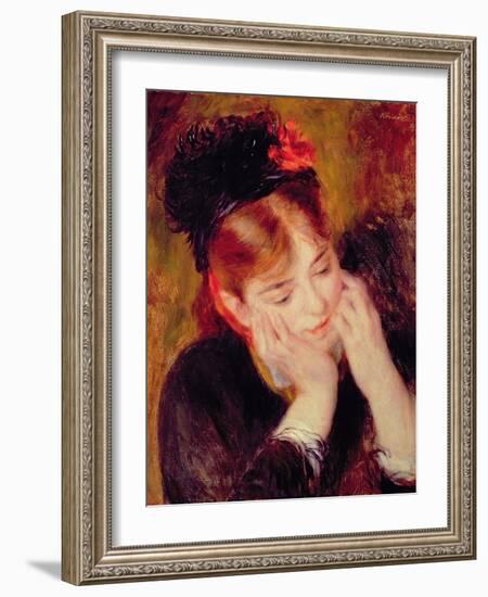 Reflection-Pierre-Auguste Renoir-Framed Giclee Print