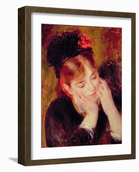Reflection-Pierre-Auguste Renoir-Framed Giclee Print
