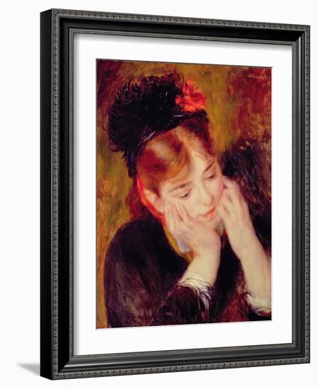 Reflection-Pierre-Auguste Renoir-Framed Giclee Print