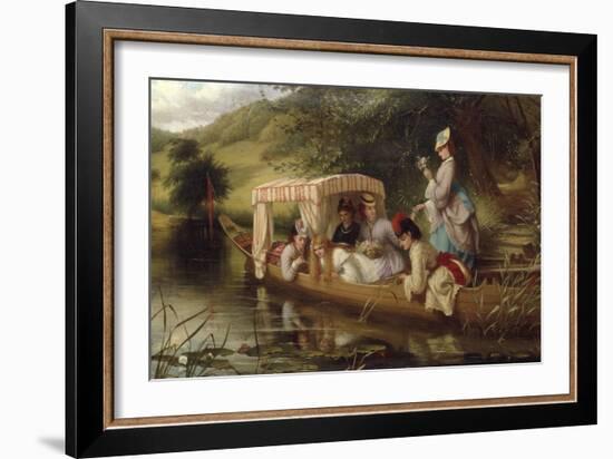 Reflections, 1873 (Ladies in a boat)-Thomas Brooks-Framed Giclee Print