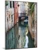 Reflections and Small Bridge of Canal of Venice, Italy-Terry Eggers-Mounted Photographic Print