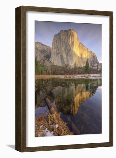 Reflections at El Capitan, Yosemite-Vincent James-Framed Photographic Print