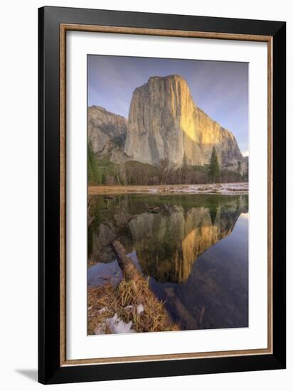 Reflections at El Capitan, Yosemite-Vincent James-Framed Photographic Print