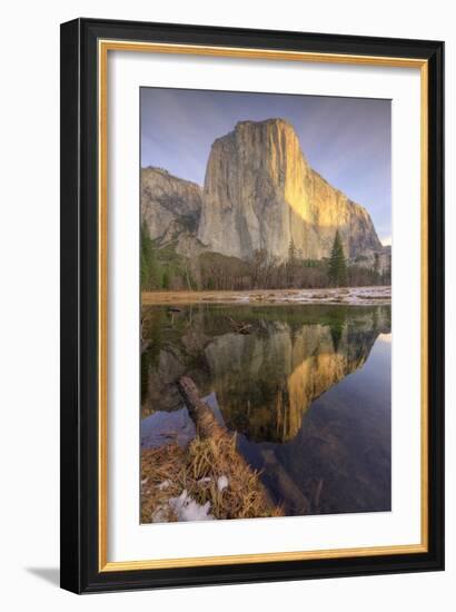 Reflections at El Capitan, Yosemite-Vincent James-Framed Photographic Print