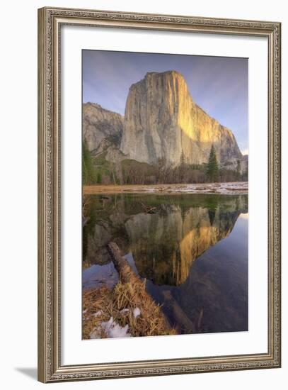 Reflections at El Capitan, Yosemite-Vincent James-Framed Photographic Print