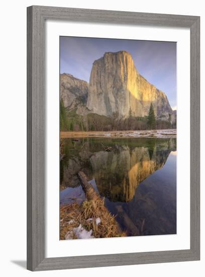 Reflections at El Capitan, Yosemite-Vincent James-Framed Photographic Print