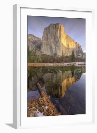 Reflections at El Capitan, Yosemite-Vincent James-Framed Photographic Print