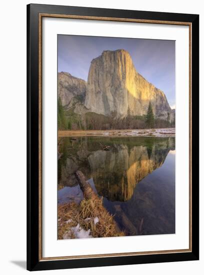 Reflections at El Capitan, Yosemite-Vincent James-Framed Photographic Print