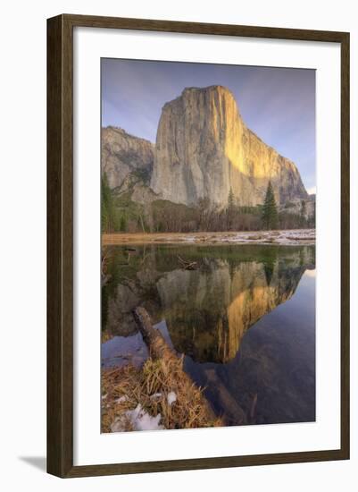 Reflections at El Capitan, Yosemite-Vincent James-Framed Photographic Print