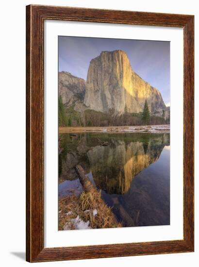 Reflections at El Capitan, Yosemite-Vincent James-Framed Photographic Print