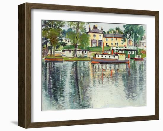 Reflections, Balloch, C.1929-30-George Leslie Hunter-Framed Giclee Print