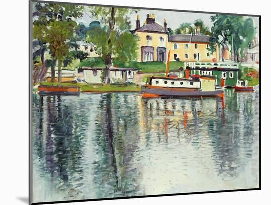 Reflections, Balloch, C.1929-30-George Leslie Hunter-Mounted Giclee Print